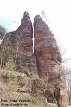 Pfälzerwald: Braut- und Bräutigamfelsen - Foto: Stefan Frerichs / RheinWanderer.de