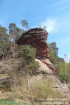 Pfälzerwald: Pfaffenfelsen bei Dahn - Foto: Stefan Frerichs / RheinWanderer.de