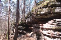 Pfälzerwald: Schlangenfelsen - Foto: Stefan Frerichs / RheinWanderer.de