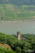 Mittelrhein: Blick vom Sieben-Burgen-Blick-Turm auf Burg Sooneck - Foto: Stefan Frerichs / RheinWanderer.de