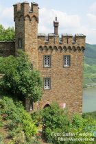 Mittelrhein: Südturm von Burg Sooneck bei Niederheimbach - Foto: Stefan Frerichs / RheinWanderer.de