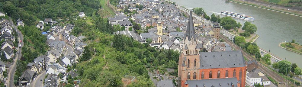 Mittelrhein: Blick auf Oberwesel - Foto: Stefan Frerichs / RheinWanderer.de