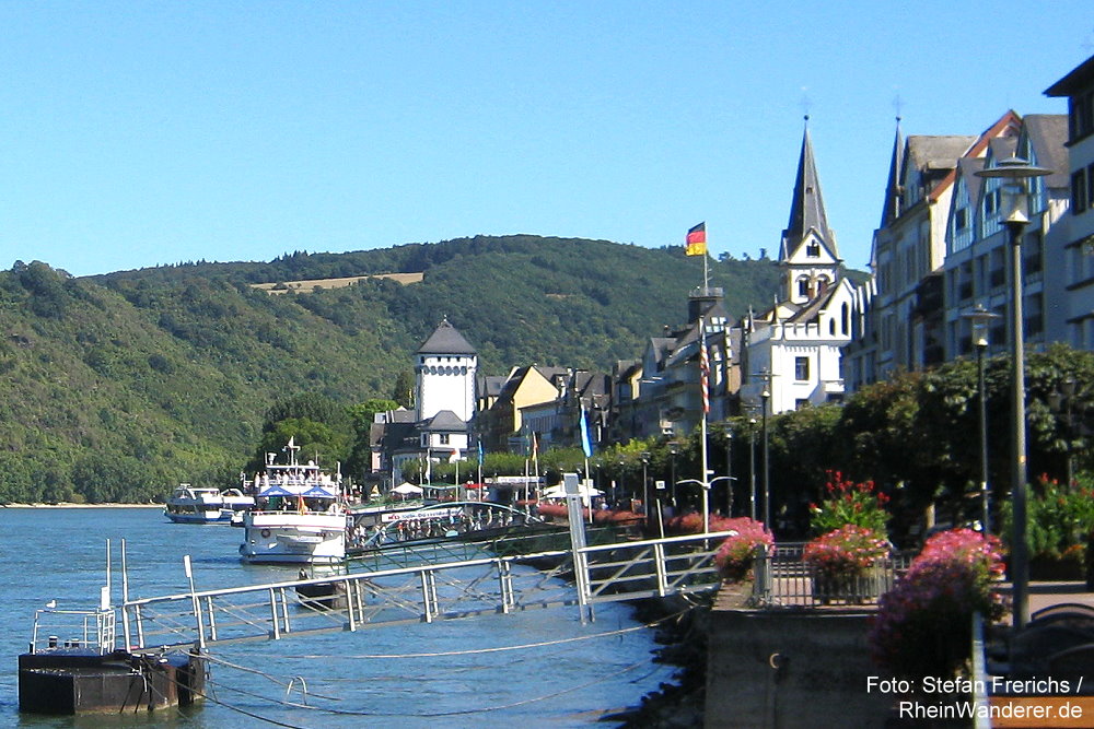 Mittelrhein: Rheinpromenade in Boppard - Foto: Stefan Frerichs / RheinWanderer.de