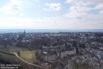 Inselrhein: Blick auf Kiedrich - Foto: Stefan Frerichs / RheinWanderer.de