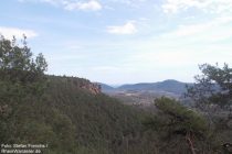 Pfälzerwald: Blick vom Aussichtspunkt bei den Kieungerfelsen auf den Rötzenfels - Foto: Stefan Frerichs / RheinWanderer.de