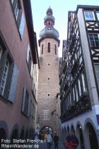 Mosel: Turm der Sankt-Martin-Kirche in Cochem - Foto: Stefan Frerichs / RheinWanderer.de