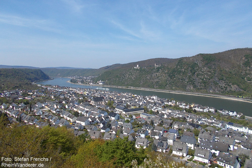 Mittelrhein: Blick auf Bad Salzig - Foto: Stefan Frerichs / RheinWanderer.de