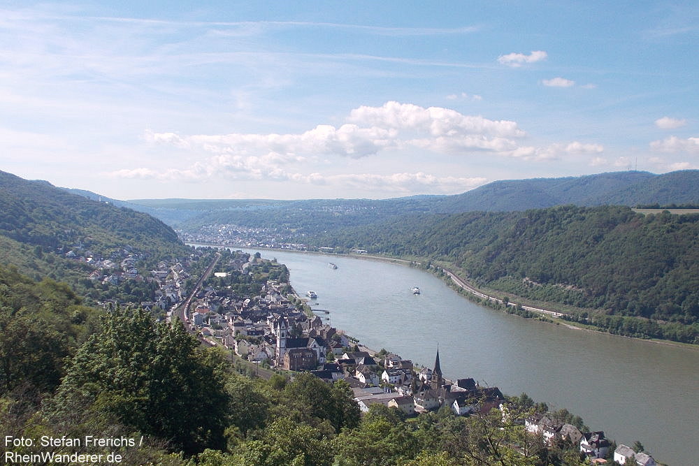 Mittelrhein: Blick auf Kamp-Bornhofen - Foto: Stefan Frerichs / RheinWanderer.de