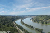 Mittelrhein: Blick rheinaufwärts Richtung Osterspai - Foto: Stefan Frerichs / RheinWanderer.de