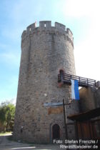 Odenwald: Bergfried von Schloss Alsbach - Foto: Stefan Frerichs / RheinWanderer.de