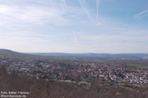 Inselrhein: Blick von der Richardshöhe auf Gau-Algesheim - Foto: Stefan Frerichs / RheinWanderer.de