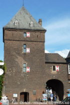 Niederrhein: Schelmenturm in Monheim - Foto: Stefan Frerichs / RheinWanderer.de