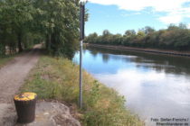 Neckar: Neckarweg am Neckarkanal Schwabenheim - Foto: Stefan Frerichs / RheinWanderer.de