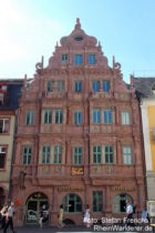 Neckar: Haus zum Ritter in Heidelberg - Foto: Stefan Frerichs / RheinWanderer.de