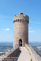 Odenwald: Nordturm von Schloss Auerbach - Foto: Stefan Frerichs / RheinWanderer.de