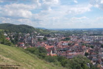 Odenwald: Blick auf Heppenheim - Foto: Stefan Frerichs / RheinWanderer.de