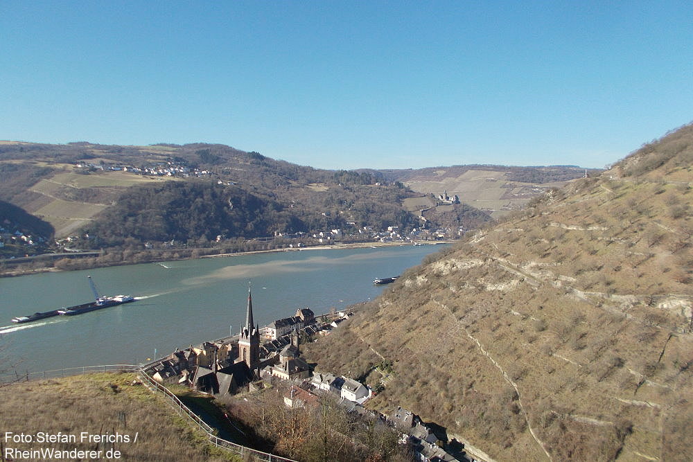 Mittelrhein: Blick auf Lorchhausen - Foto: Stefan Frerichs / RheinWanderer.de