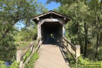 Ahr: Holzbrücke an der Ahrmündung - Foto: Stefan Frerichs / RheinWanderer.de