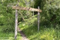 Mittelrhein: Eingang zur Traumschleife Rheingold am Parkplatz Patelsbach - Foto: Stefan Frerichs / RheinWanderer.de