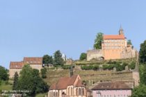 Neckar: Burg Hirschhorn - Foto: Stefan Frerichs / RheinWanderer.de