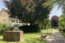 Neckar: Steinhauer-Skulptur in der Neckaranlage von Eberbach - Foto: Stefan Frerichs / RheinWanderer.de