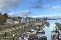 Niederrhein: Blick auf Nijmegen - Foto: Stefan Frerichs / RheinWanderer.de