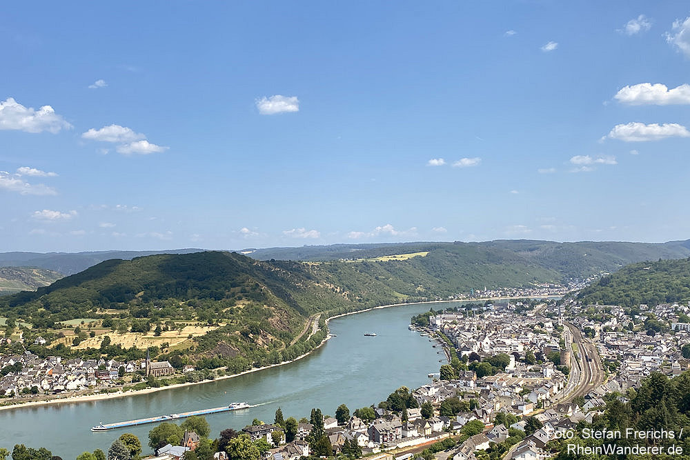 Mittelrhein: Elfenlay-Blick auf Boppard - Foto: Stefan Frerichs / RheinWanderer.de