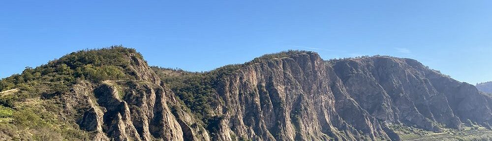 Nahe: Götzenfelsblick mit Blick auf den Rotenfels - Foto: Stefan Frerichs / RheinWanderer.de