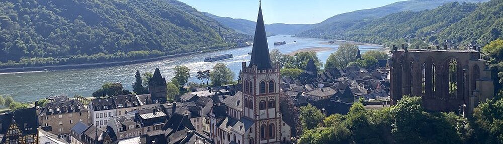 Mittelrhein: Blick auf Bacharach - Foto: Stefan Frerichs / RheinWanderer.de