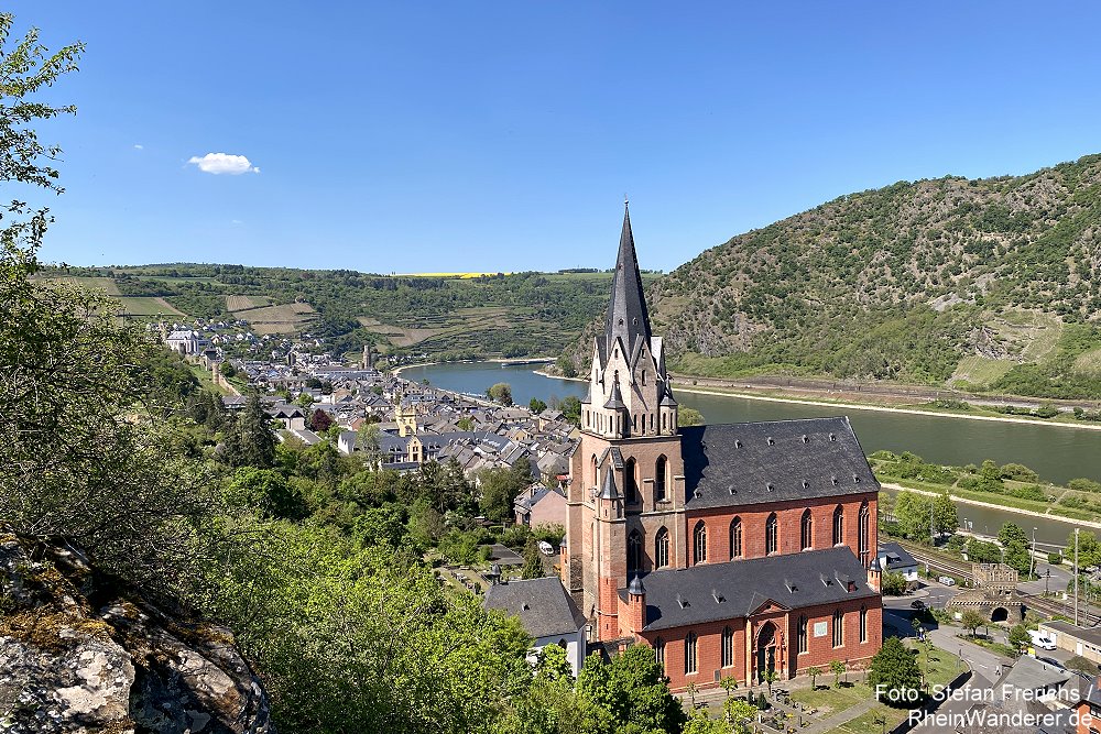 Mittelrhein: Blick auf Oberwesel - Foto: Stefan Frerichs / RheinWanderer.de