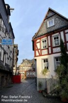 Mittelrhein: Fachwerkhäuser in der Altstadt von Sankt Goarshausen - Foto: Stefan Frerichs / RheinWanderer.de