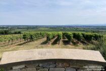 Oberrhein: Blick vom Aussichtspunkt am Tisch des Weines bei Hangen-Wahlheim in die Rheinebene - Foto: Stefan Frerichs / RheinWanderer.de