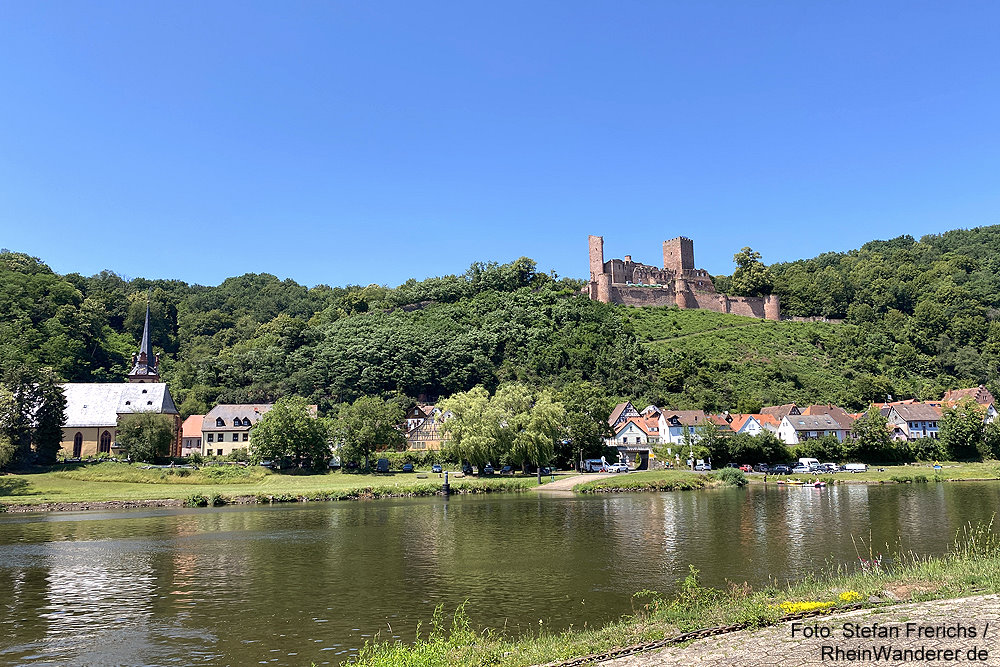 Main: Blick auf Stadtprozelten am Main - Foto: Stefan Frerichs / RheinWanderer.de