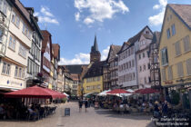 Main: Marktplatz von Wertheim - Foto: Stefan Frerichs / RheinWanderer.de