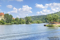 Main: Taubermündung in den Main bei Wertheim - Foto: Stefan Frerichs / RheinWanderer.de
