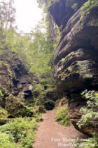 Sächsische Schweiz: Wanderweg im Uttewalder Grund - Foto: Stefan Frerichs / RheinWanderer.de